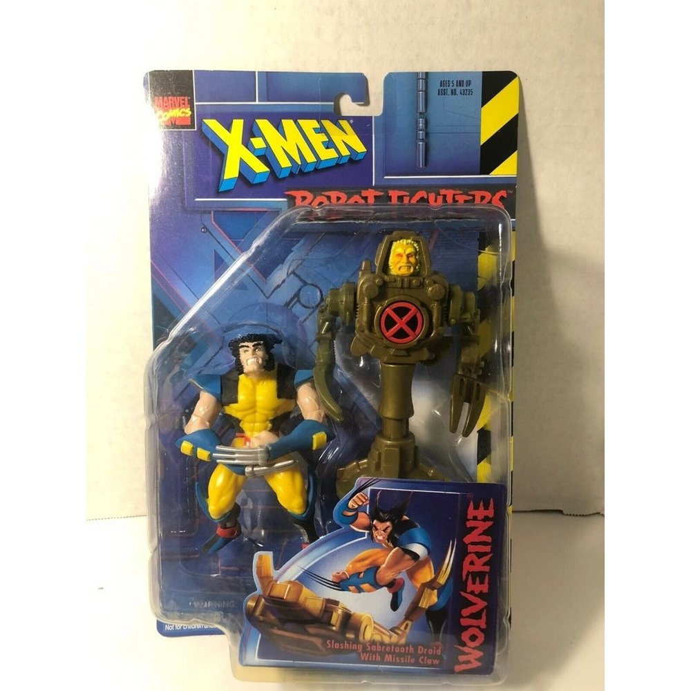 1997 TOYBIZ MARVEL X-MEN CLASICS ROBOT FIGHTERS WOLVERINE 5" ACTION FIGURE MOC
